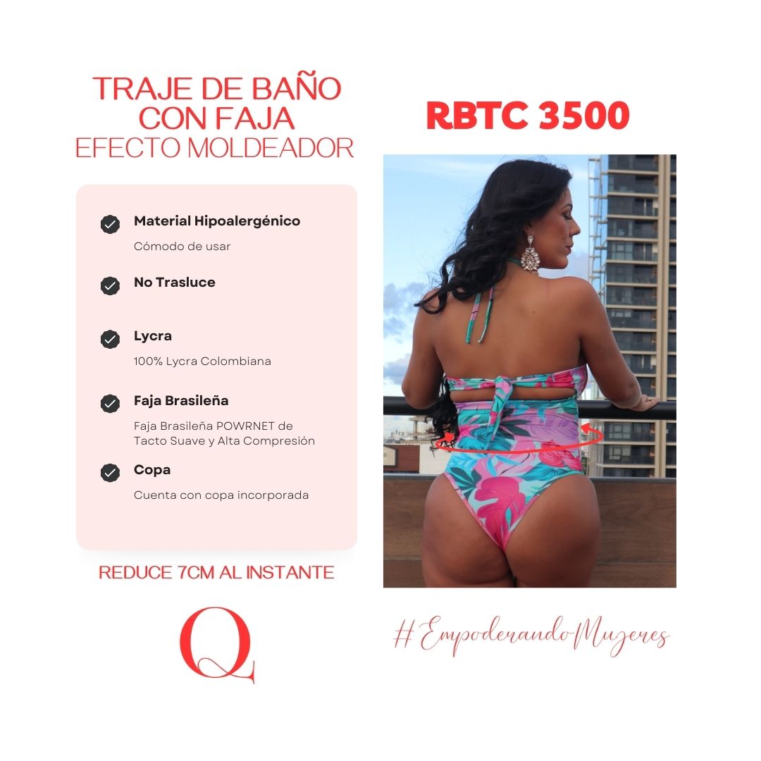 TRAJE DE BAÑO CON FAJA -SWIMSUIT