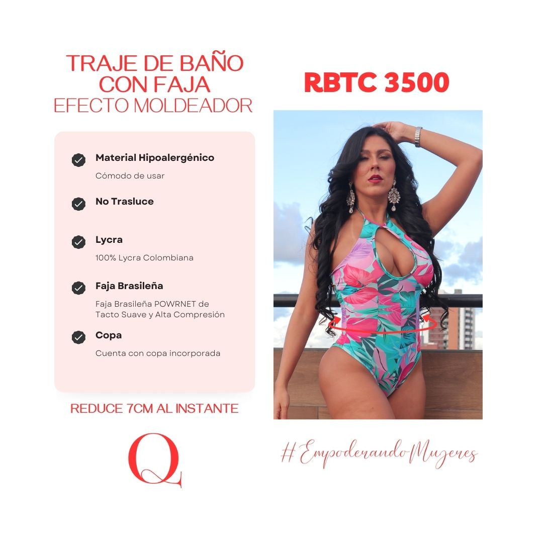TRAJE DE BAÑO CON FAJA -SWIMSUIT
