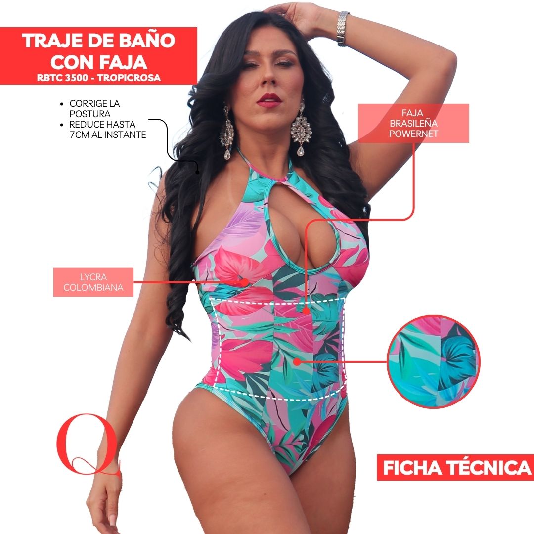 TRAJE DE BAÑO CON FAJA -SWIMSUIT