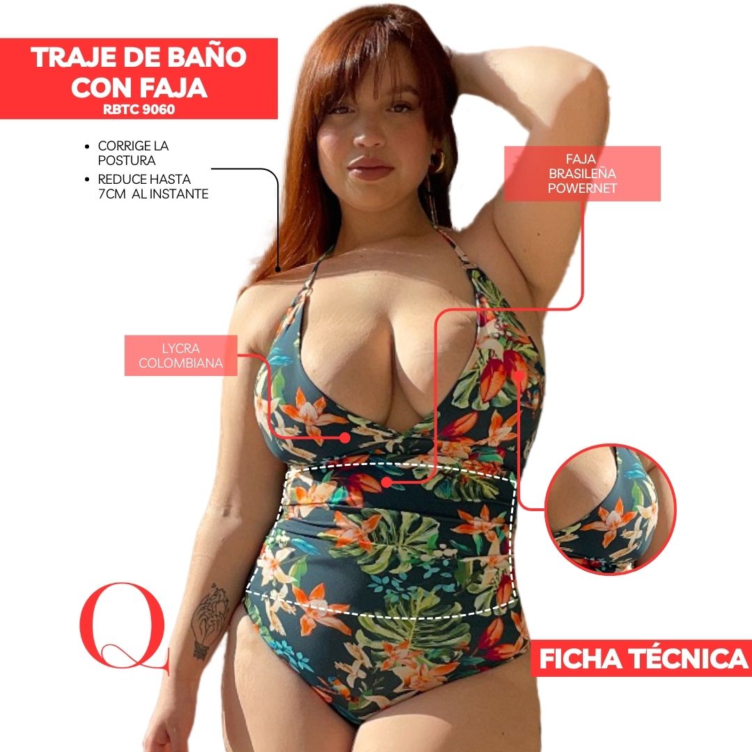TRAJE DE BAÑO CON FAJA - SWIMSUIT